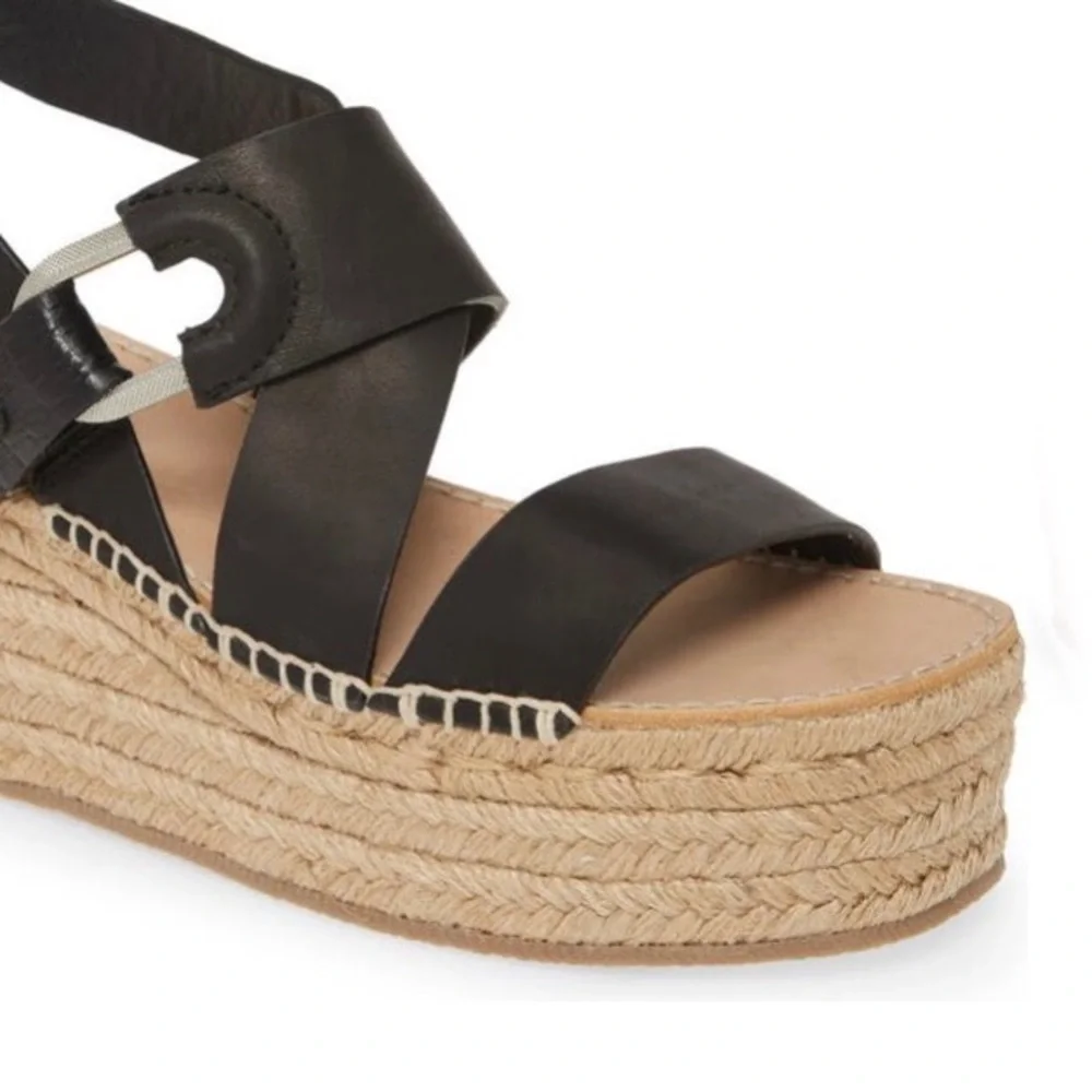 Rag & Bone | August Espadrille‎ Leather Platform Sandal